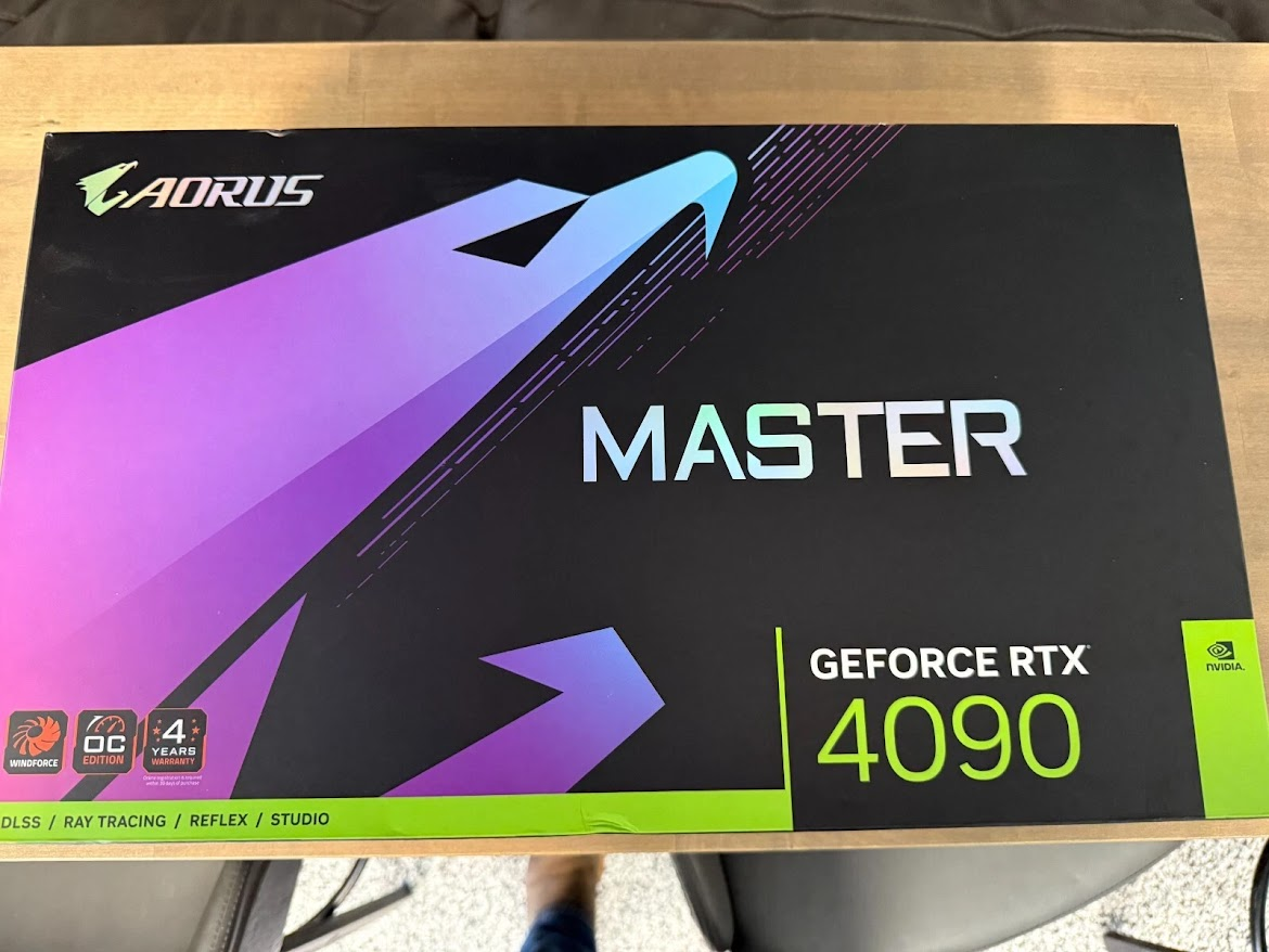 AORUS Master GeForce RTX 4090 retail box